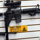 An AR-15 is seen for sale on the wall at the National Armory gun store in Pompano Beach, Fla., Jan. 16, 2013.
Joe Raedle/Getty Images